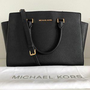 Michael Kors Large Selma Zip-Top Satchel